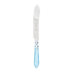 Vietri Aladdin Brilliant Light Blue Cake Knife - ALD-9813LB-B