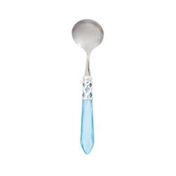 Vietri Aladdin Brilliant Light Blue Sauce Ladle - ALD-9816LB-B