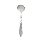 Vietri Aladdin Brilliant Light Gray Sauce Ladle - ALD-9816LG-B