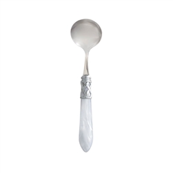 Vietri Aladdin Brilliant White Sauce Ladle