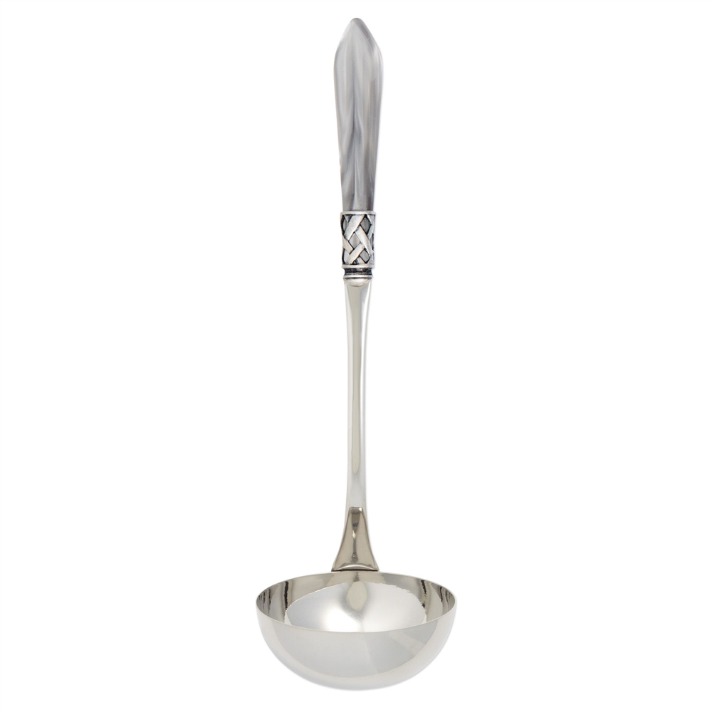 Vietri Aladdin Antique Light Gray Soup Ladle - ALD-9817LG