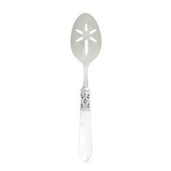 Vietri Aladdin Antique Clear Slotted Serving Spoon - ALD-9818CL