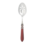 Vietri Aladdin Antique Red Slotted Serving Spoon - ALD-9818R