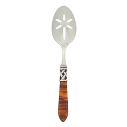 Vietri Aladdin Tortoiseshell Antique Slotted Serving Spoon