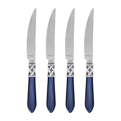 VietriAladdin Antique Blue Steak Knives - Set of 4