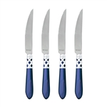 Vietri Aladdin Brilliant Blue Steak Knives - Set of 4 - ALD-9824B-B