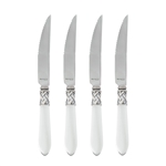 Vietri Aladdin Antique Clear Steak Knives - Set of 4 - ALD-9824CL