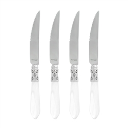 Vietri Aladdin Brilliant Clear Steak Knives Set-4 - ALD-9824CL-B