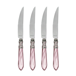 Vietri Aladdin Antique Lilac Steak Knives - Set of 4 - ALD-9824L