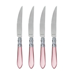 Vietri Aladdin Brilliant Lilac Steak Knives Set-4