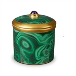 L'objet Malachite and Gold Scented Candle