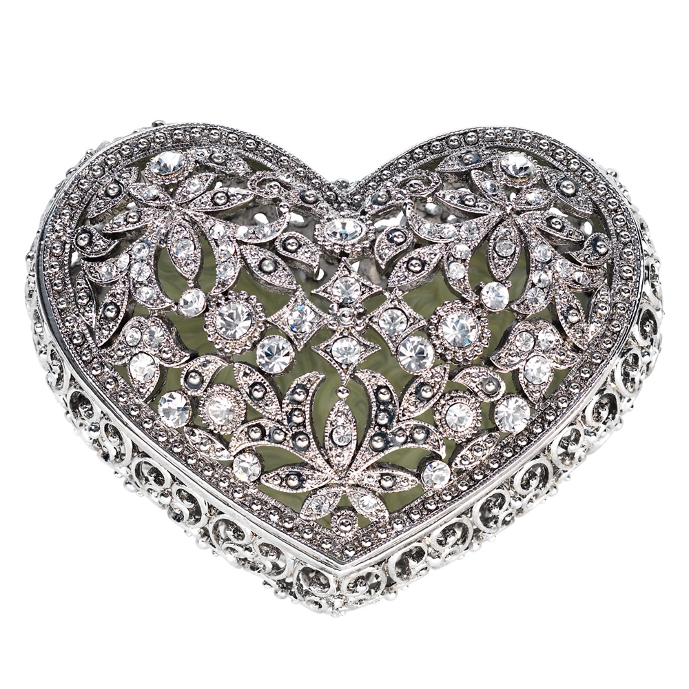 Olivia Riegel Luxumbourg Swarovski Crystal Heart Box