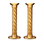 L'Objet Gold Carrousel Candlesticks - Large Set of 2