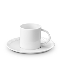 L'objet Corde White Espresso Cup + Saucer