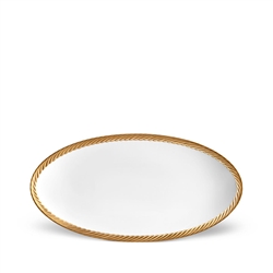 L'objet Corde Gold Oval Platter Small
