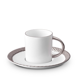 L'objet Corde Platinum Espresso Cup + Saucer