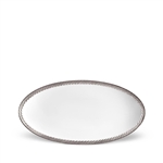 L'objet Corde Platinum Oval Platter Small