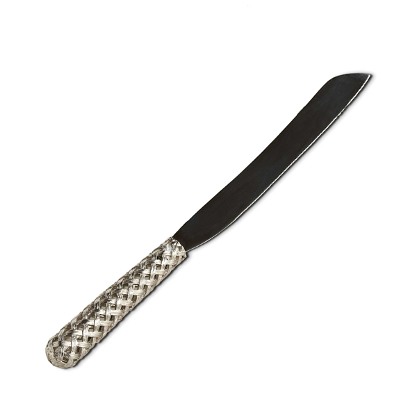 L'Objet Platinum Hollow Braid Bread Knife