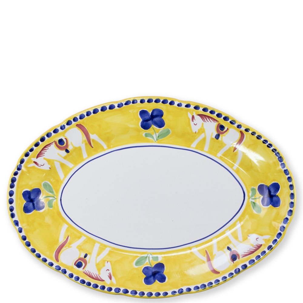 Vietri Campagna Cavallo Oval Platter - CVA-1022