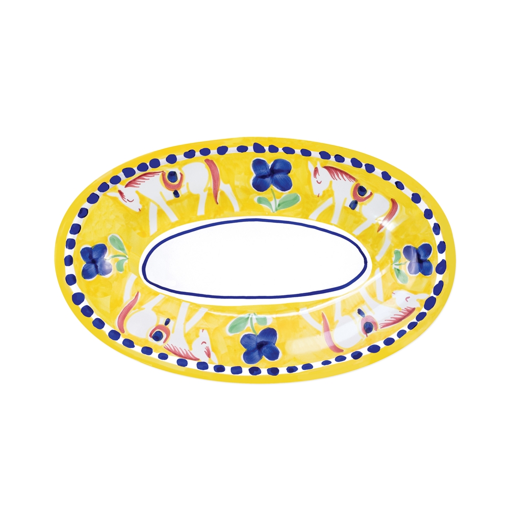 Vietri Campagna Cavallo Small Oval Tray - CVA-1040