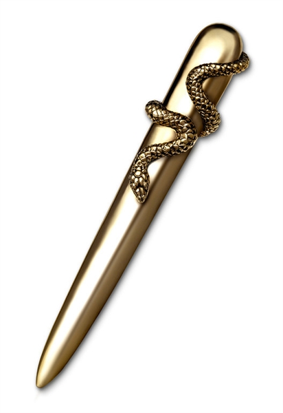 L'Objet Library Snake Gold Letter Opener