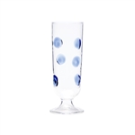 Vietri Drop Champagne Glass - Blue - DRP-5450B