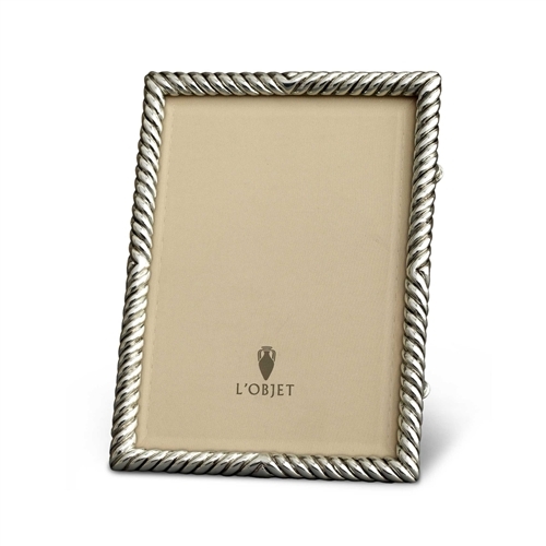 L'Objet Deco Twist Photo Frame Platinum 5x7