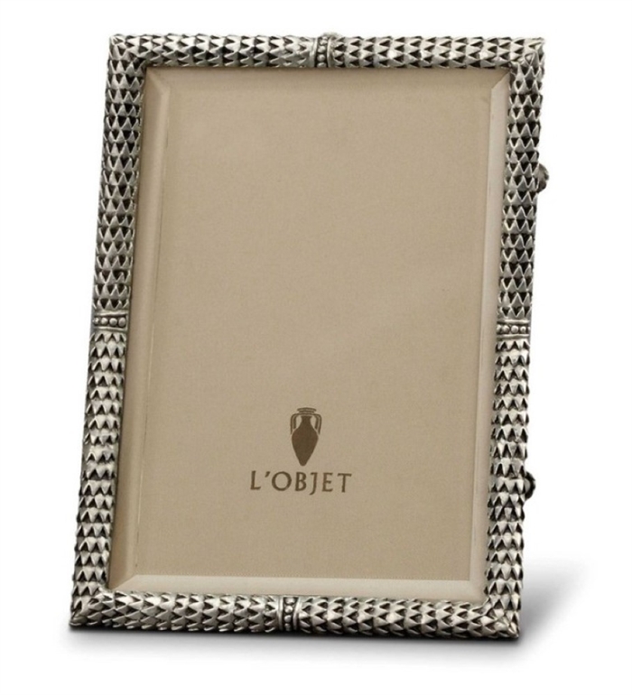 L'Objet Platinum Scales Photo Frame 8x10