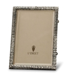 L'Objet Platinum Scales Photo Frame 4x6