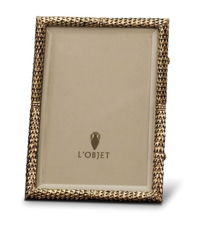 L'Objet Gold Plated Scales Frame 4x6