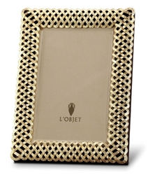 L'objet Gold Plated Braid Photo Frame 8x10