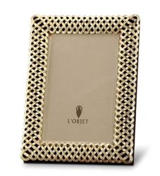 L'objet Gold Plated Braid Photo Frame 4X6