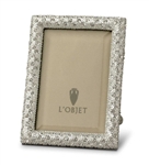 L'objet White Crystals on Rectangular Platinum Frame 2x3