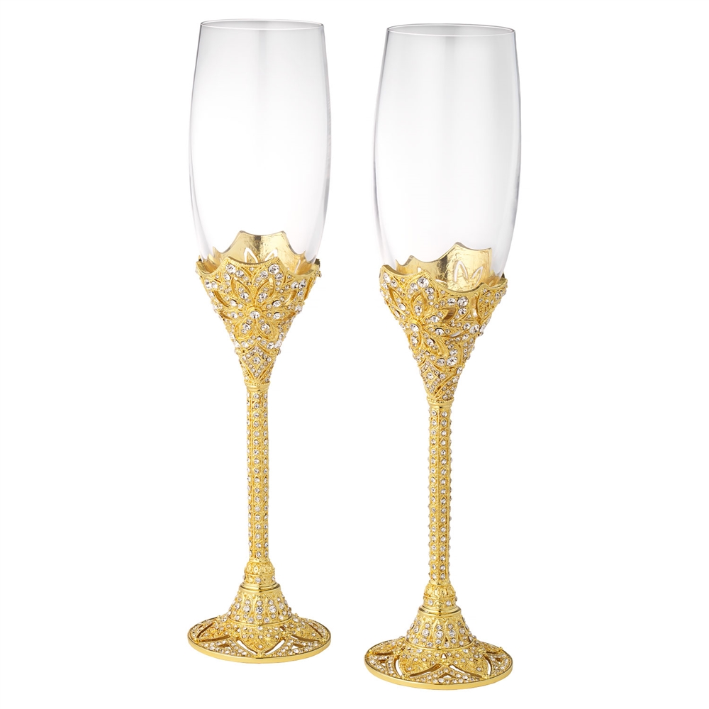 Olivia Riegel Gold Windsor Flute Set of 2