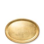 Florentine Wooden Acces Gold Small Oval Tray