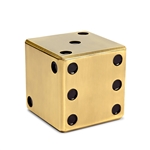 L'Objet Games - Dice Decorative Box - Gold