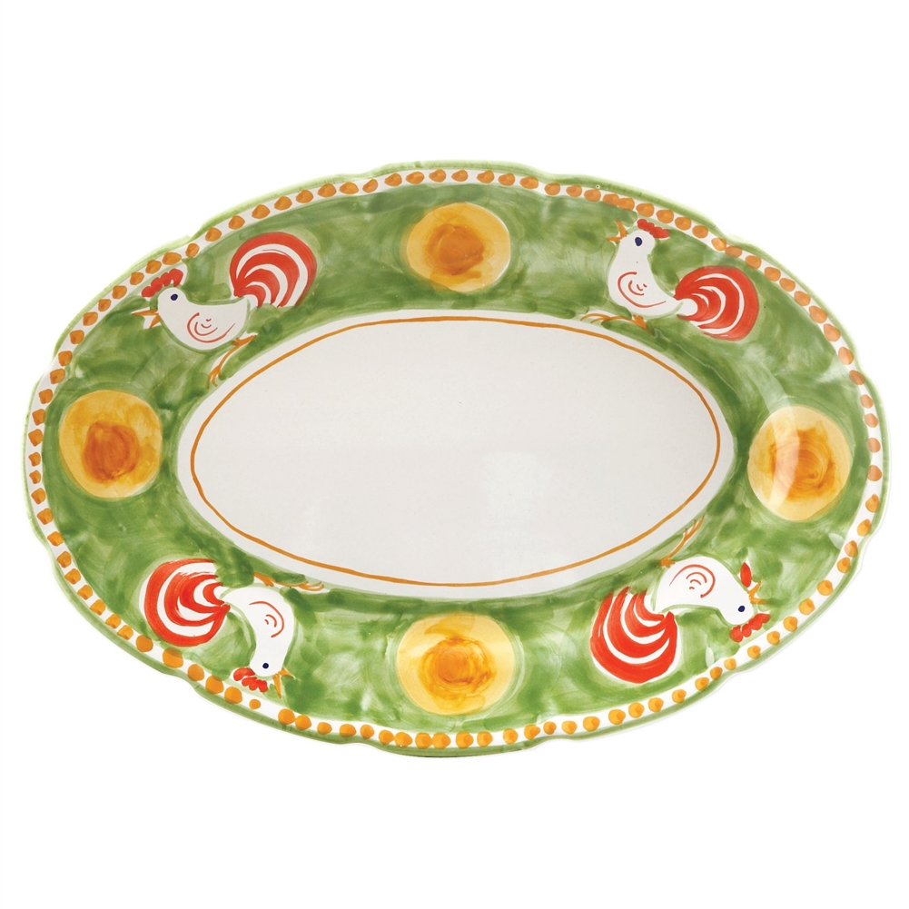 Vietri Gallina Oval Platter