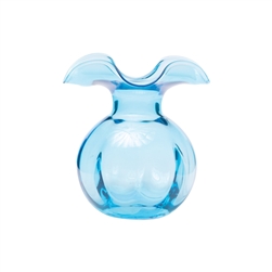 Hibiscus Glass Aqua Bud Vase - HBS-8580AQ-GB