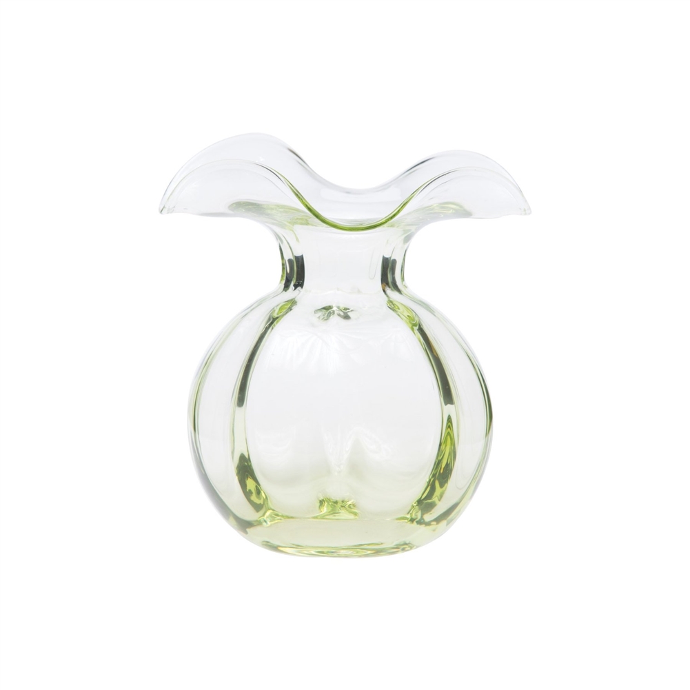 Hibiscus Glass Green Bud Vase - HBS-8580G-GB