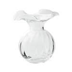 Hibiscus Glass Small Fluted Vase - HBS-8581