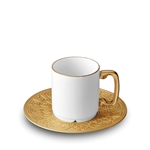 L'Objet Han Gold Espresso Cup and Saucer