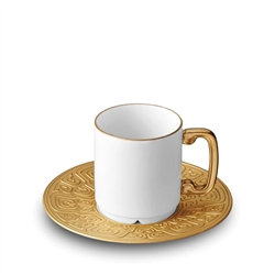L'Objet Han Gold Espresso Cup and Saucer