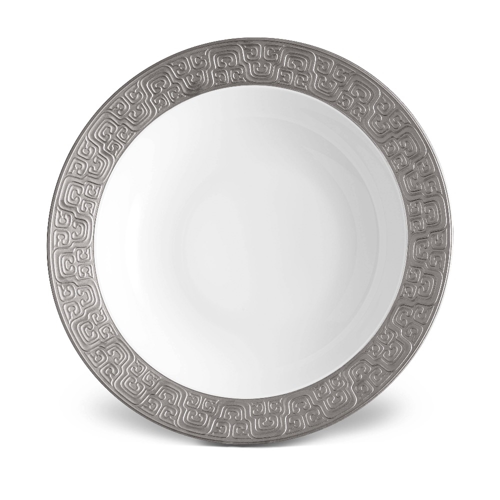 L'Objet Han Platinum Rimmed Serving Bowl