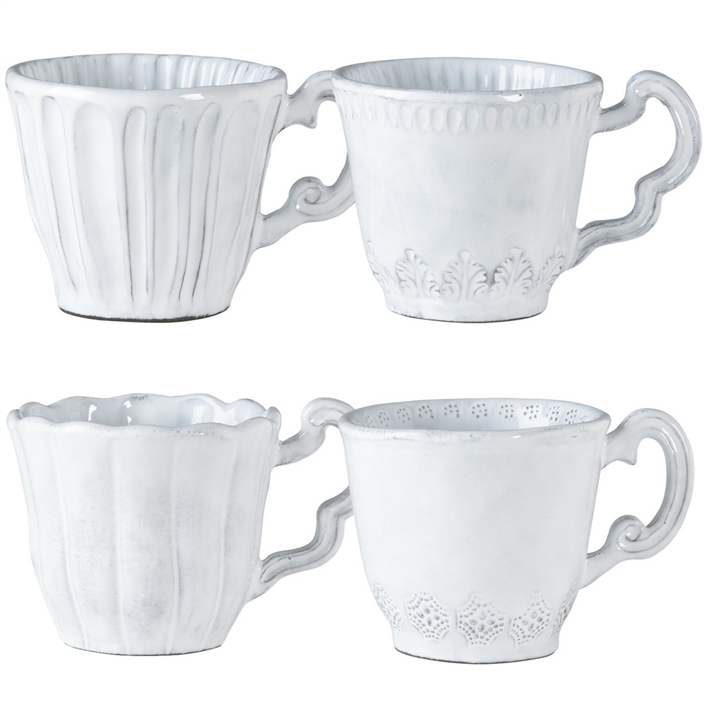 Vietri Incanto Assorted Mugs Set of 4