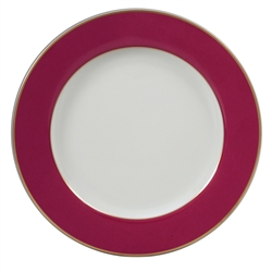 Bernardaud Roseraie Service Plate Raspberry Rim