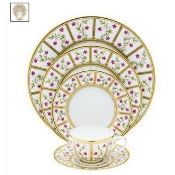 Bernardaud Roseraie Five Piece Place Setting