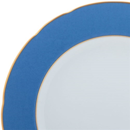 Bernardaud A La Reine Service Plate Sky Blue Rim