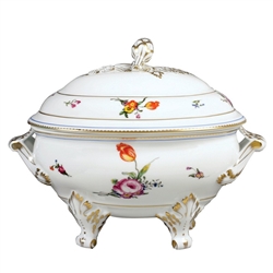 Bernardaud A La Reine Footed Soup Tureen