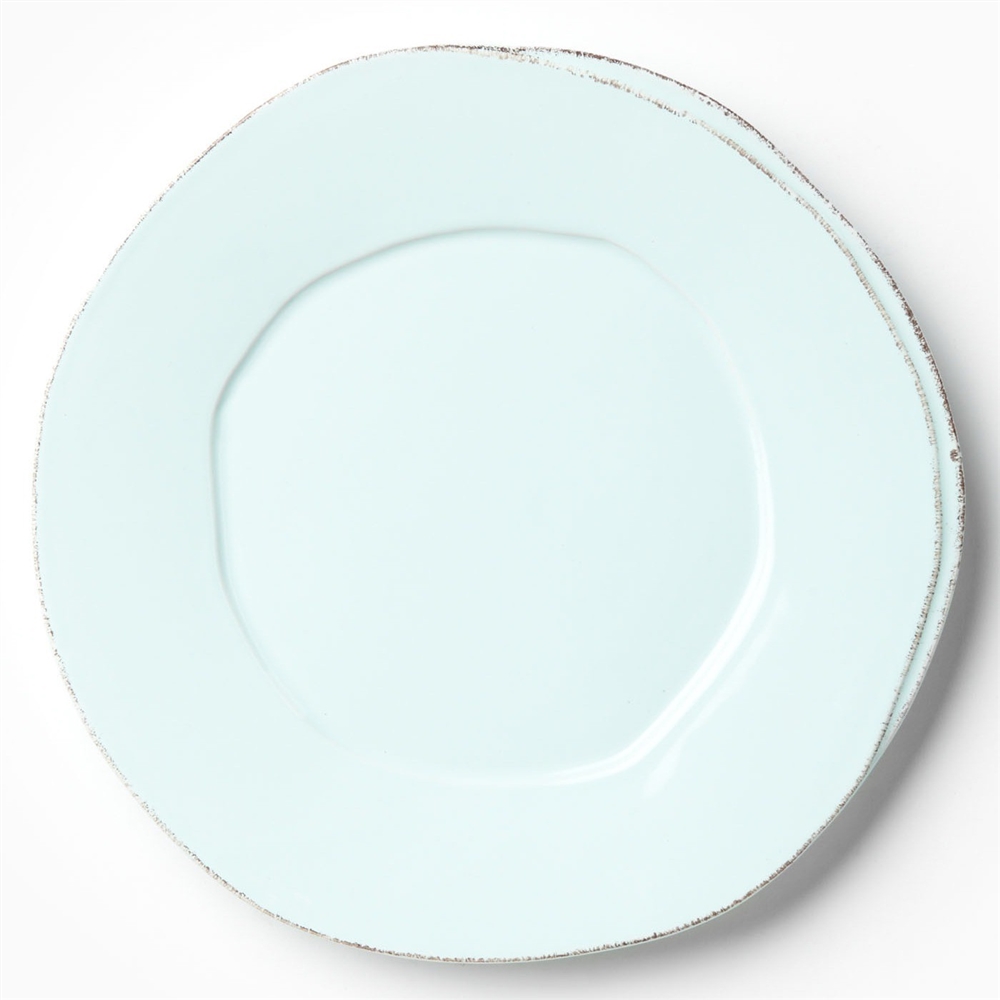 Vietri Lastra Aqua American Dinner Plate