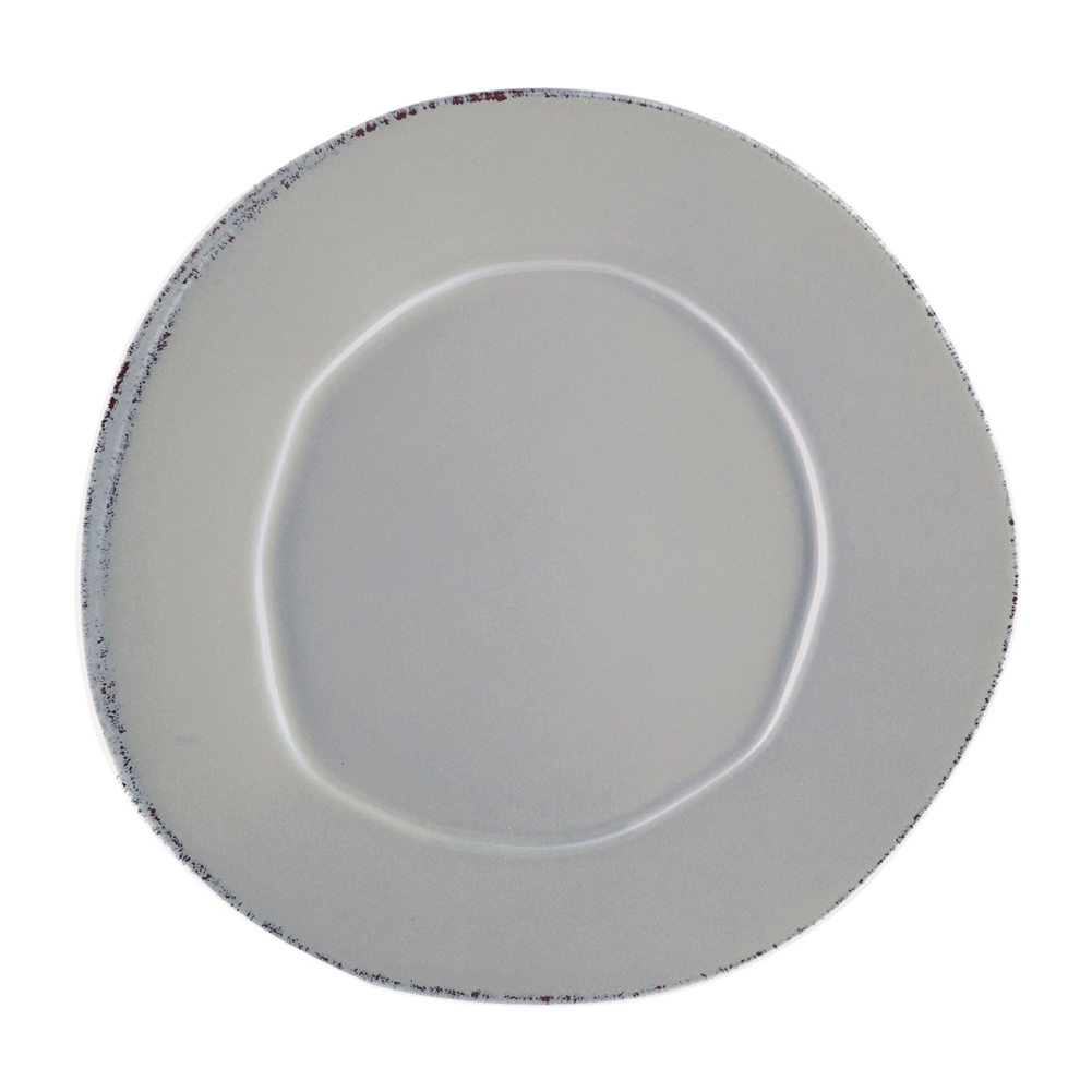 Vietri Lastra Light Gray Dinner Plate - LAS-2600LG